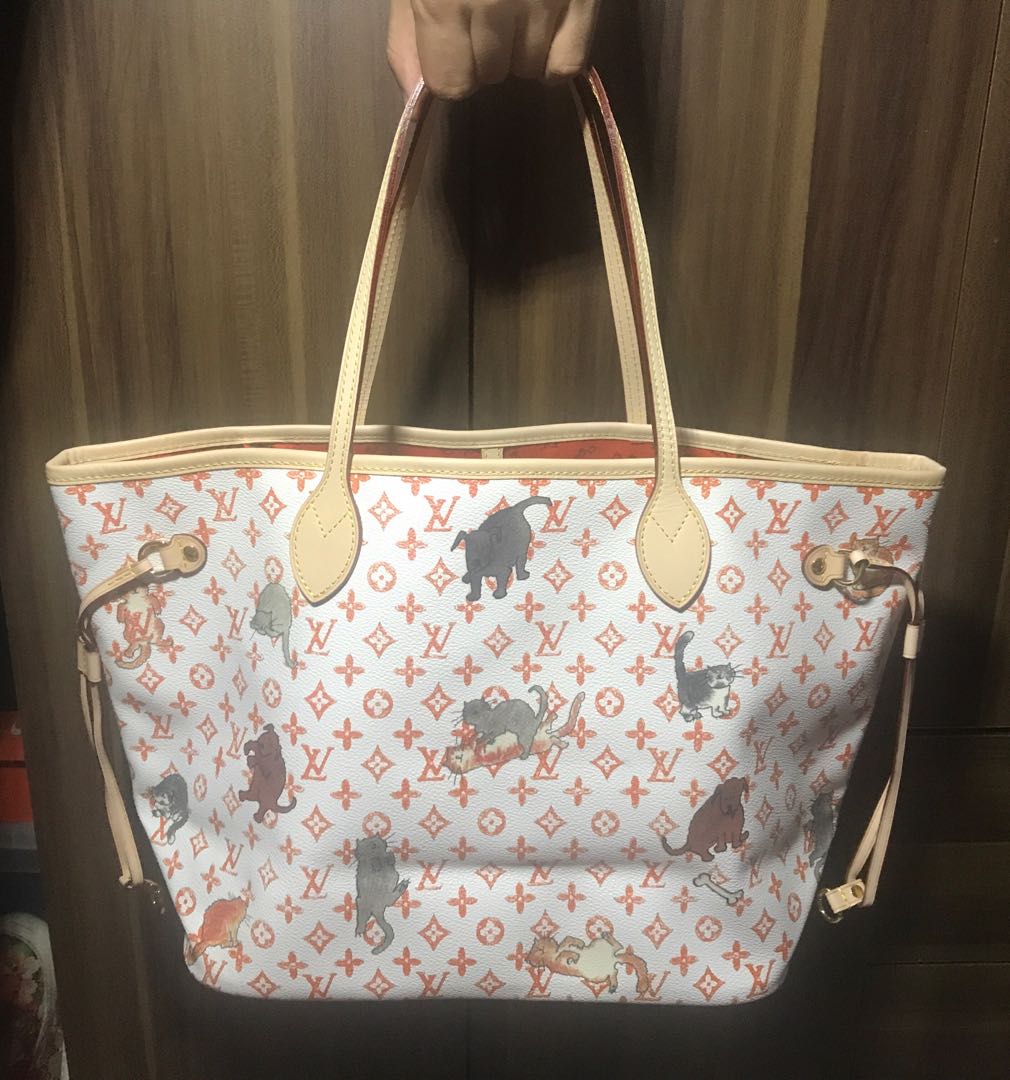 Louis Vuitton LV catogram neverfull authentic cat, Luxury, Bags & Wallets  on Carousell
