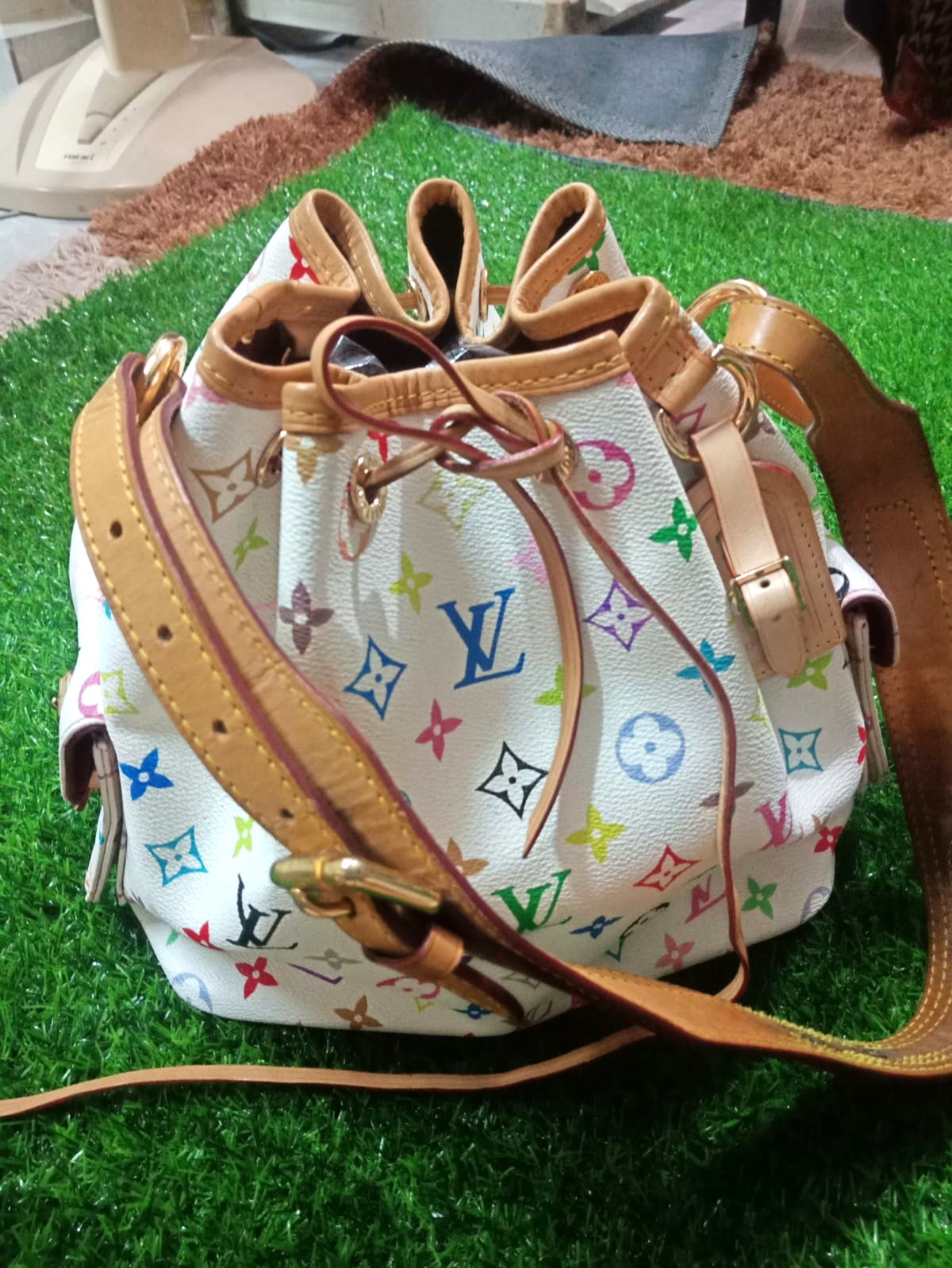 LV MULTICOLOR BUCKET SHOULDER BAG, Luxury, Bags & Wallets on Carousell