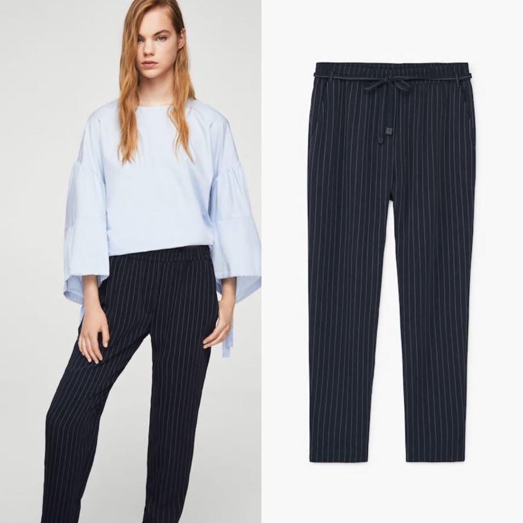 Mango pinstripe trousers Clearance