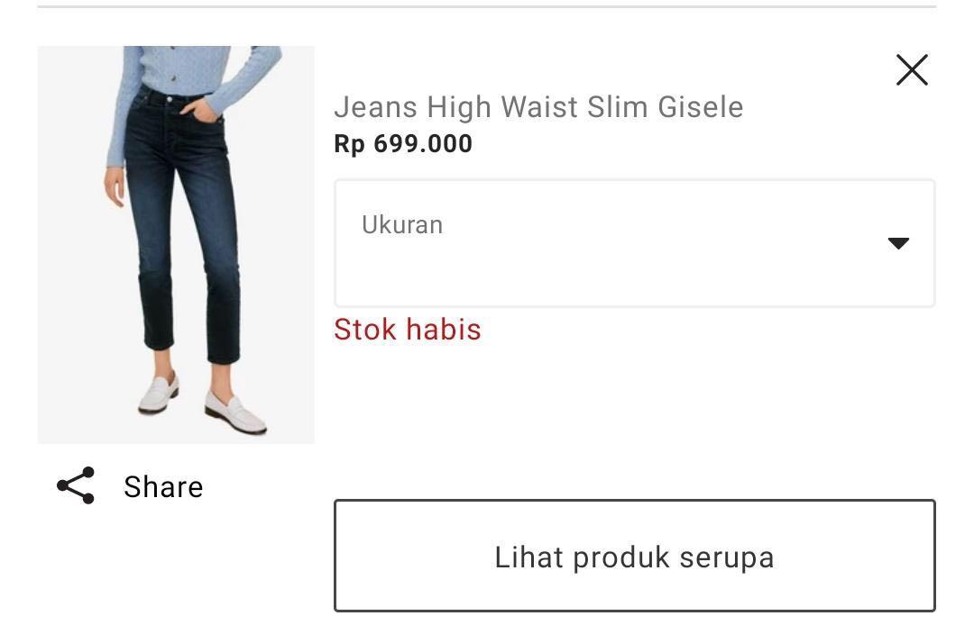 MANGO JEANS HIGHWAIST SLIM GISELLE 