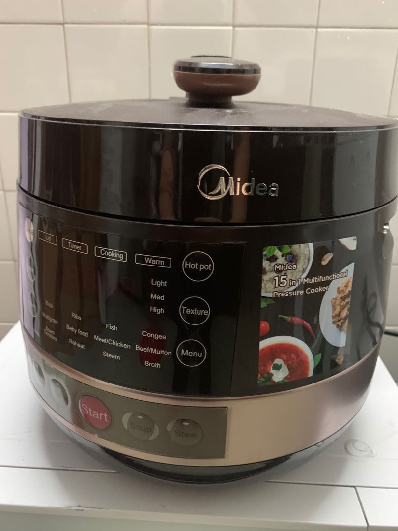 MIDEA PRESSURE COOKER 5L MYCS5039P, TV & Home Appliances, Kitchen