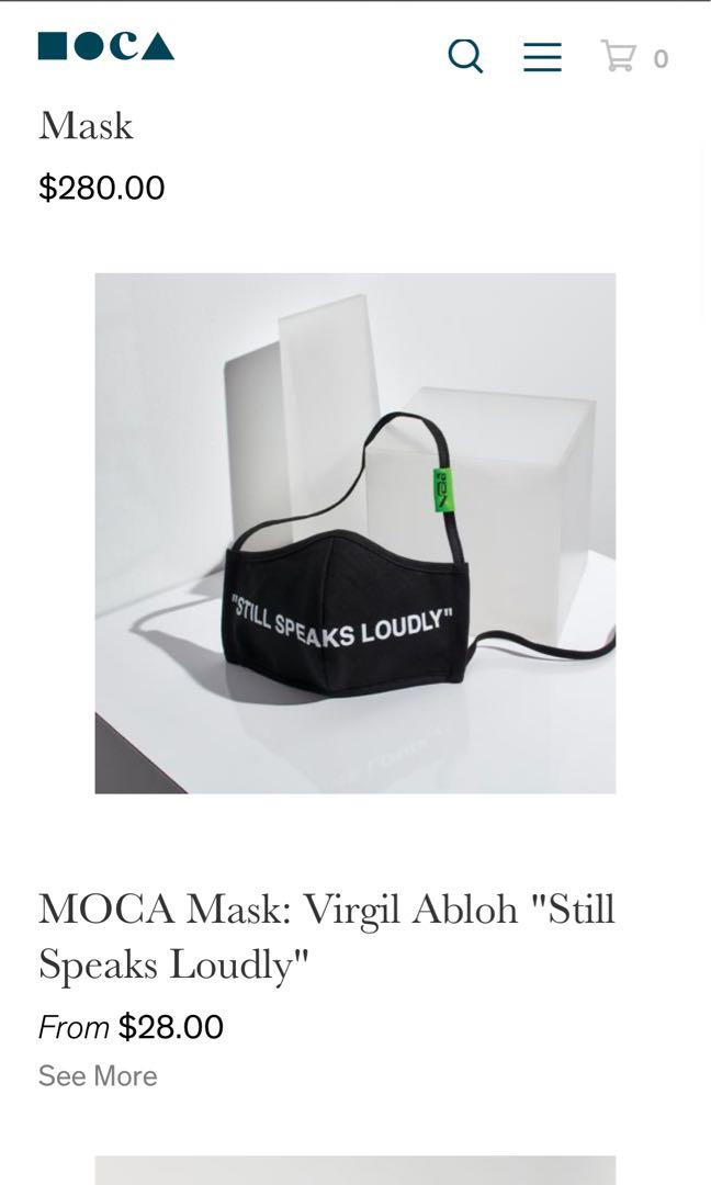 MOCA Mask Virgil Abloh Still Speaks Loudly Off White