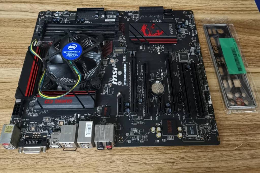 MSI B150 GAMING M3 Motherboard Mainboard+i56500+ RAM 8GB+ Backplate