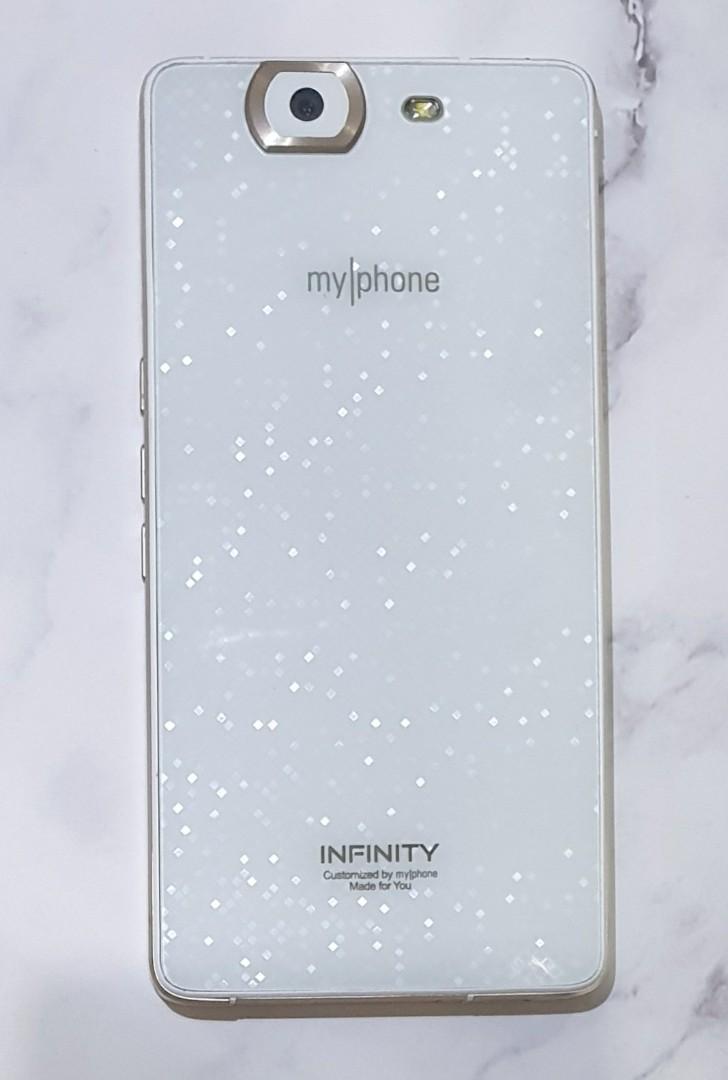Myphone Agua Infinity (Category: Android Others) located in Malabon City. Submitted by emmashappymommy (Listing ID 1028367890, Image 2). Description: Myphone Agua Infinity - Android Smartphone - Color: White - Dual Sim - Storage: 16gb - Front Camera: 16MP - Rear Camera: 8MP - Used for 6mos Price: 6,000.00 RFS: phone upgrade MOP: Gcash or BDO ONLY Pick up point: Potrero, Malabon Courier options: Lalamove/ Grab or through LBC. courier fees to be sh