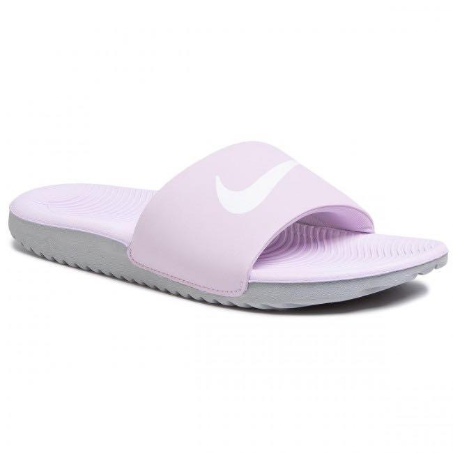 nike kawa slide purple