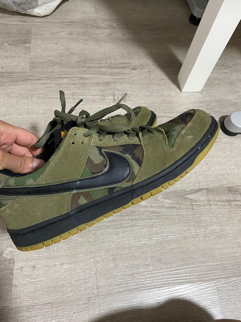 Nike SB Dunk Low Camo, Men's Fashion, Footwear, Sneakers on Carousell