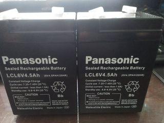 Panasonic 4.5Ah 6V Sealed Lead Acid Battery Rechargeable For E-Bike Solar UPS Marine Toys