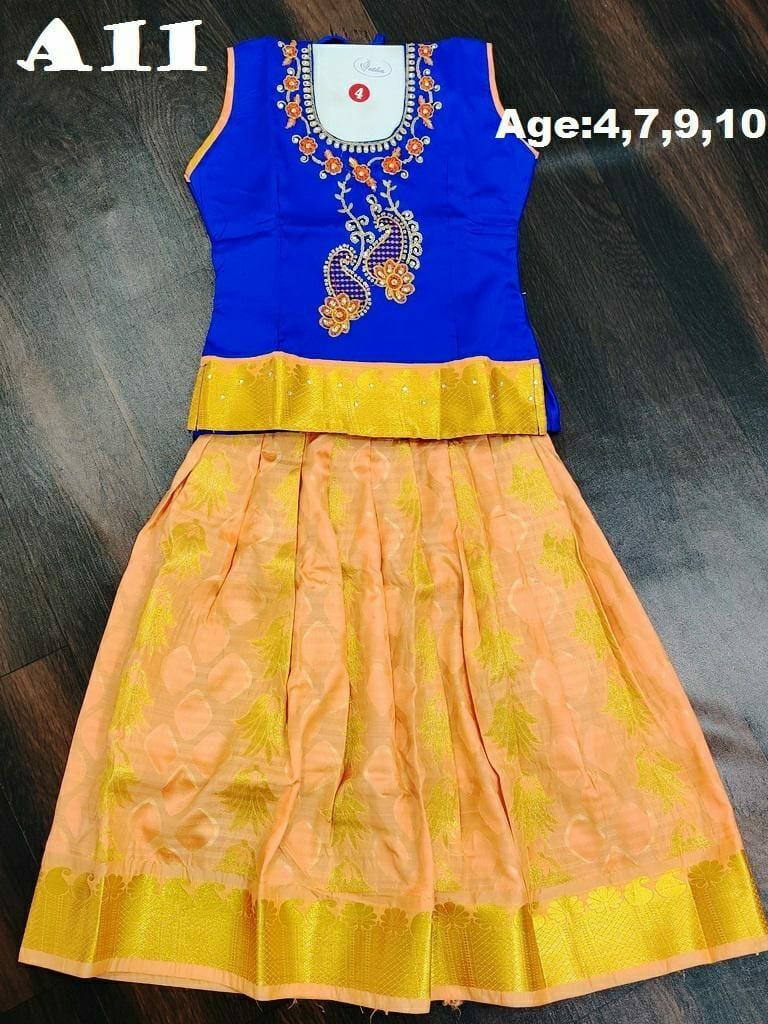pattu pavadai for 14 year olds