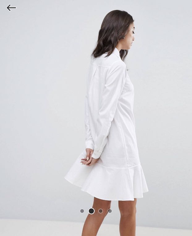 Peplum mini shirt deals dress