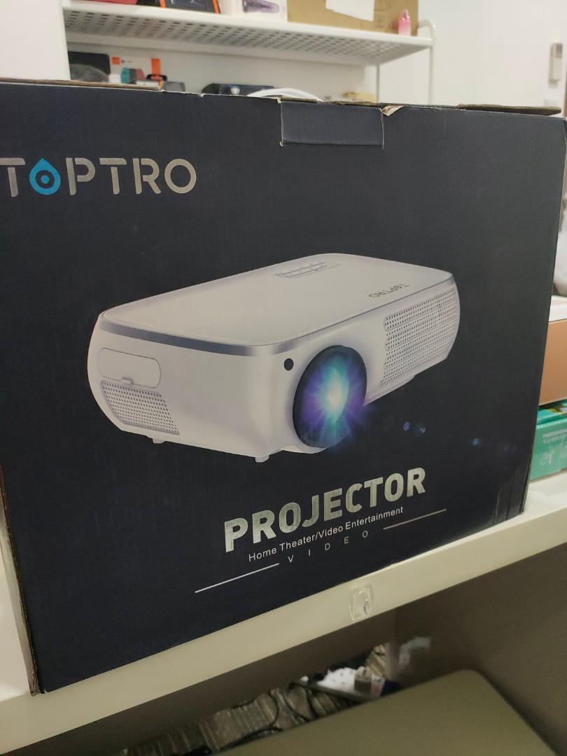 Toptro Home Theater 1080p Projector - White TR80