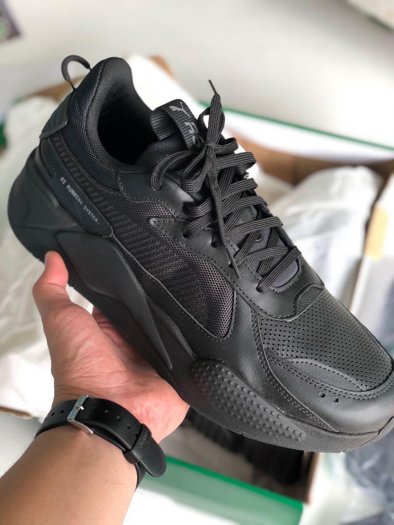 puma rsx triple black