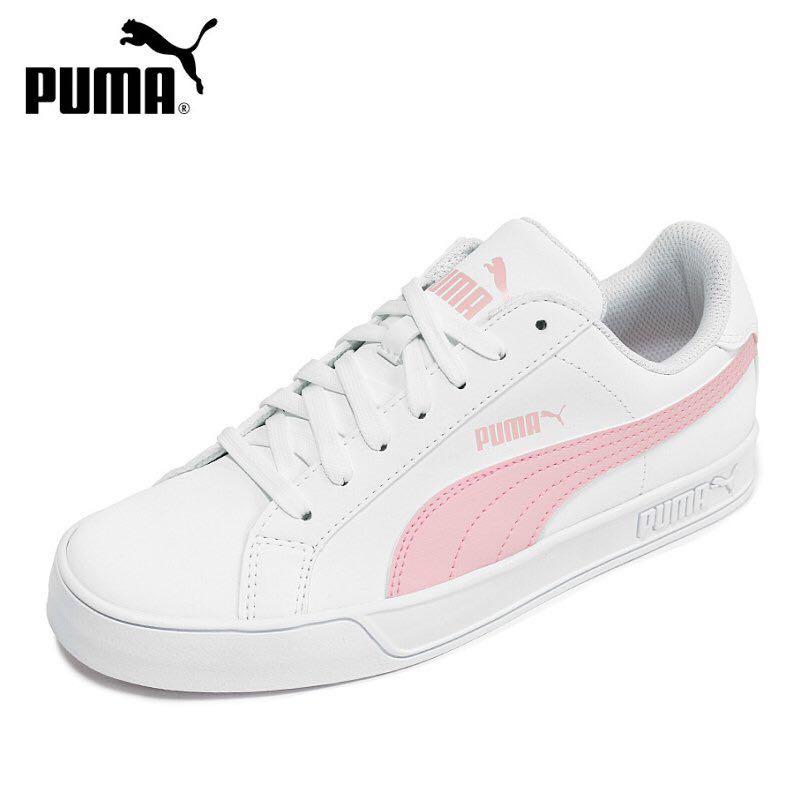 PUMA smash vulc white \u0026 pink, Women's 