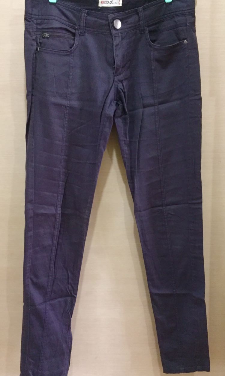 Purple Skinny Pants, Women's Fashion 