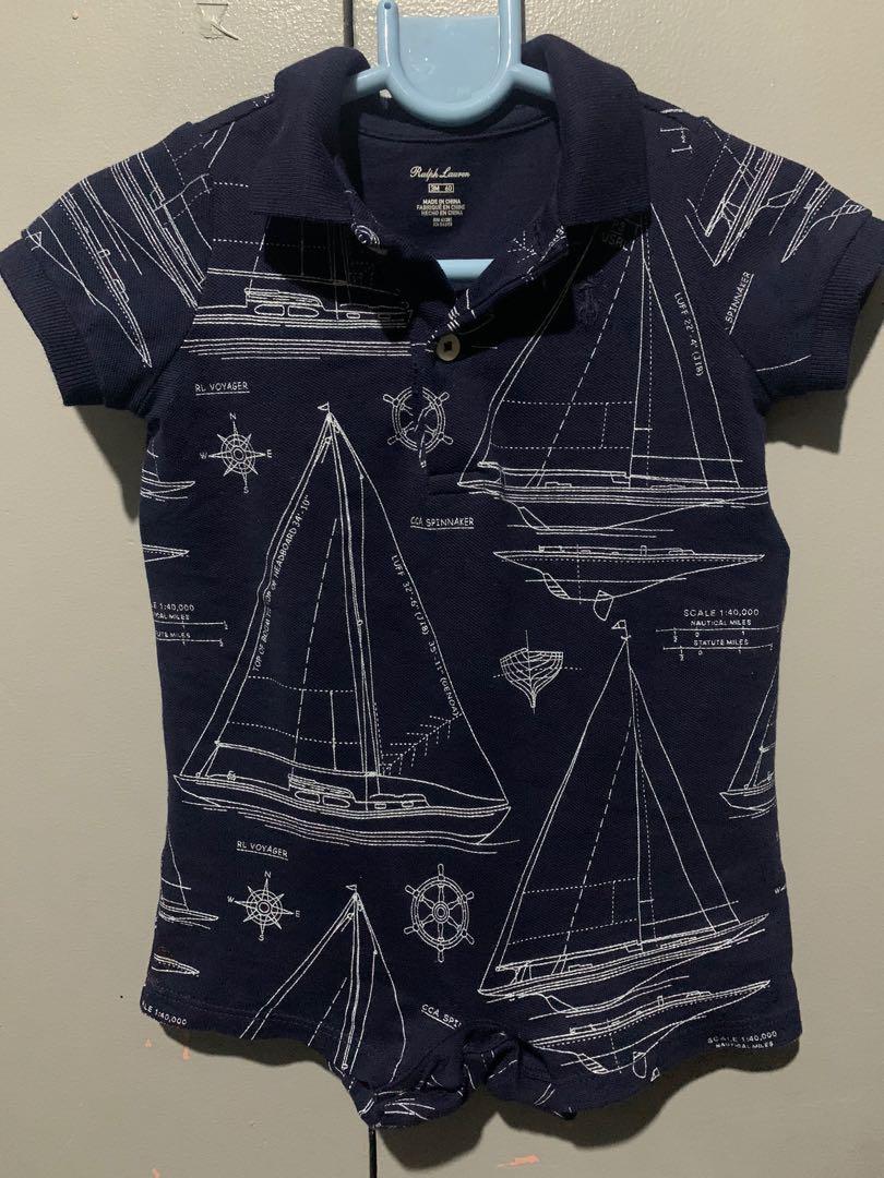 baby boy polo romper