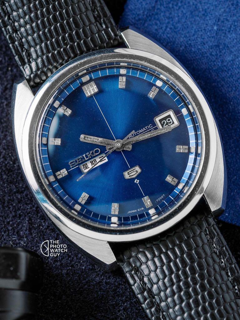 Rare Vintage Seiko 5 Blue 6119-7183 BMBY Nov 1973, Men's Fashion, Watches &  Accessories, Watches on Carousell
