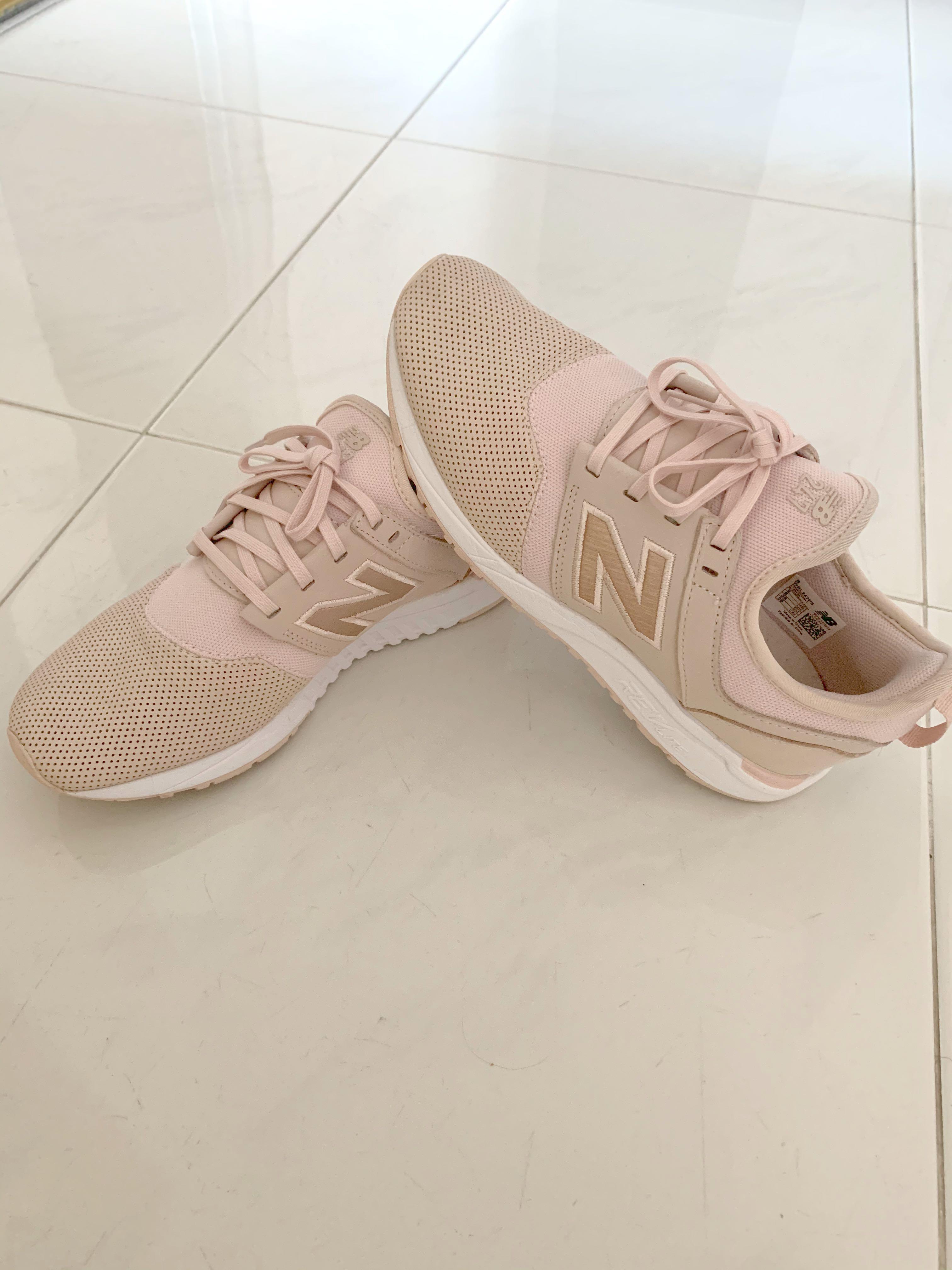 blush new balance sneakers