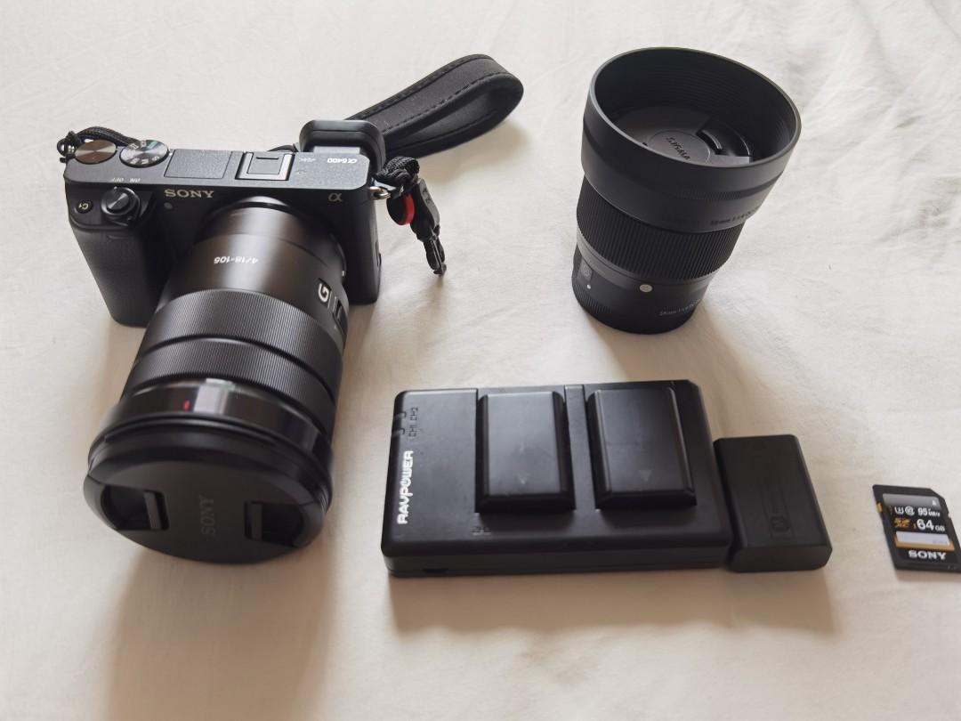 Sony A6400 And Lens Sony 18 105 Photography Cameras On Carousell