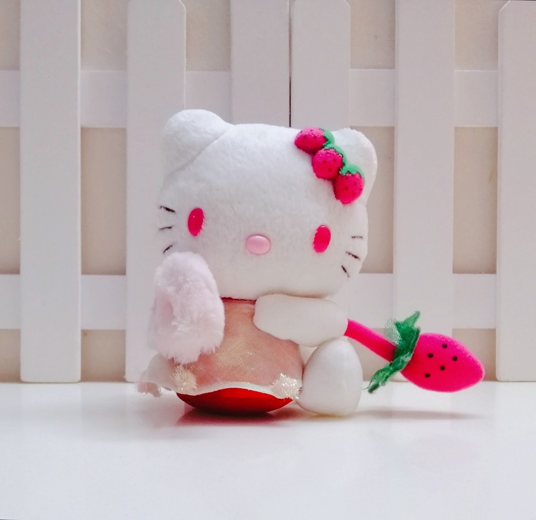 Strawberry Hello Kitty Angel Plush Hobbies Toys Toys Games
