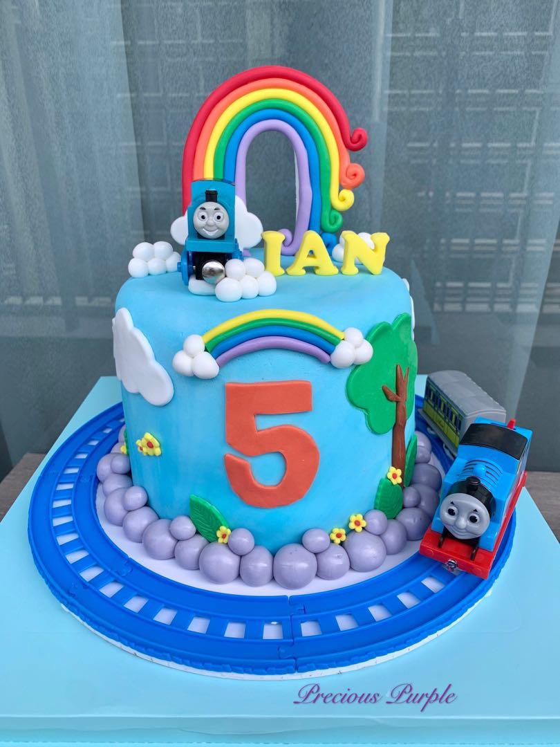 Train, Excavator and Fire truck Birthday Cake SG/ Cars Cakes Singapore -  River Ash Bakery