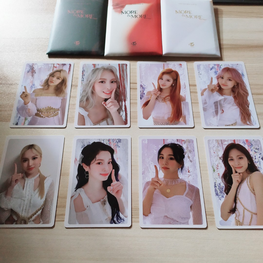 Twice More & More Ver. B - Pre-Order Benefit Photocards (Pob Pcs) 💙,  Hobbies & Toys, Memorabilia & Collectibles, K-Wave On Carousell