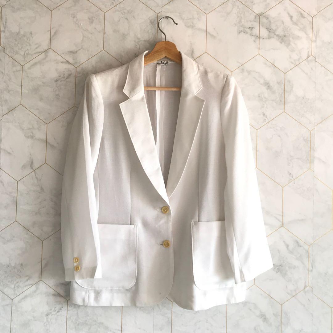 Thin white clearance blazer