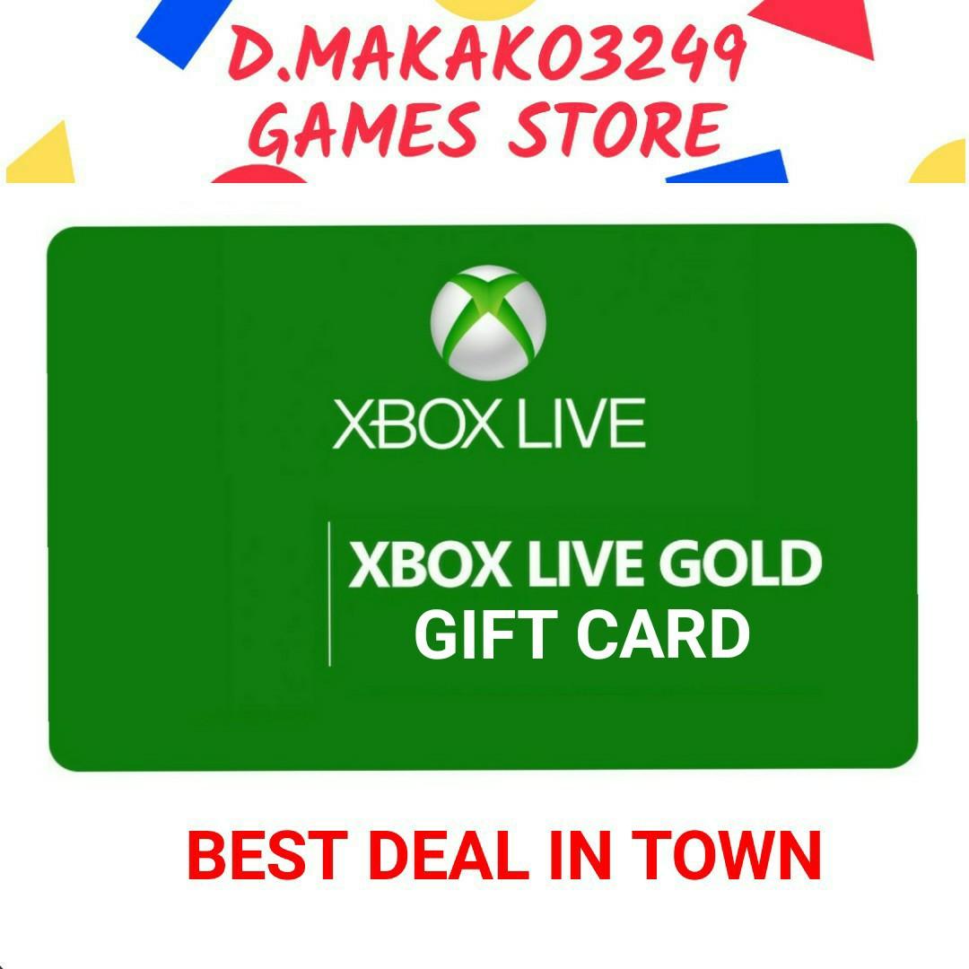 Xbox Live Gold Gift Card Entertainment Gift Cards Vouchers On Carousell - where to buy roblox gift cards in hong kong
