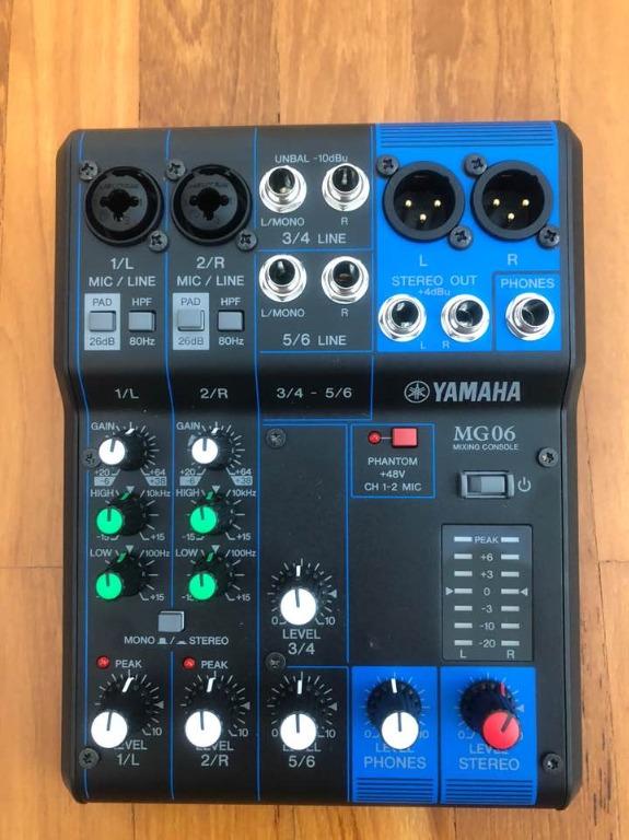 Yamaha Mixing Console Mg06 6 Channel Stereo Mixer Music Media Music Instruments On Carousell