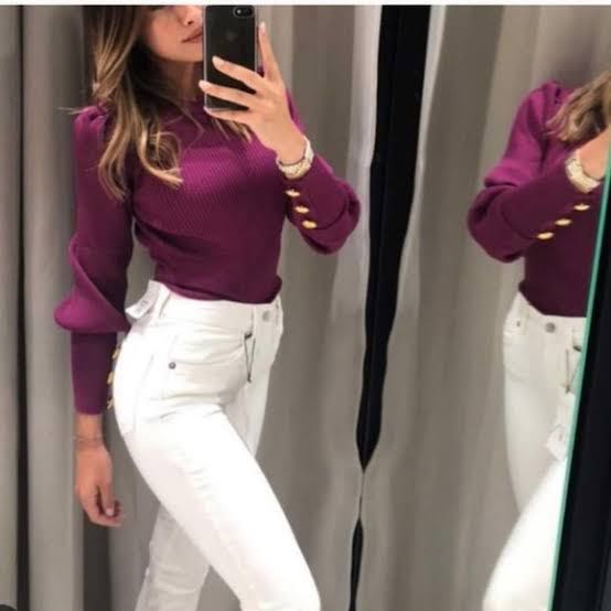 puff sleeve cardigan zara