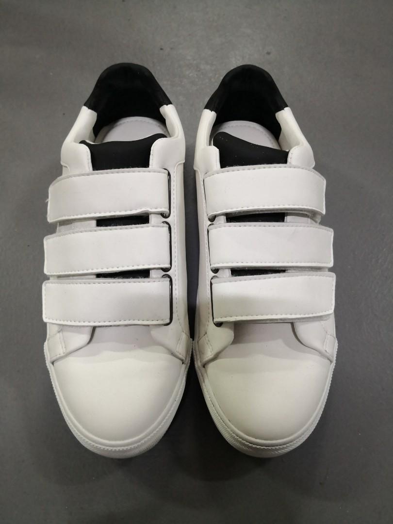 Hook and loop strap sneakers zara top