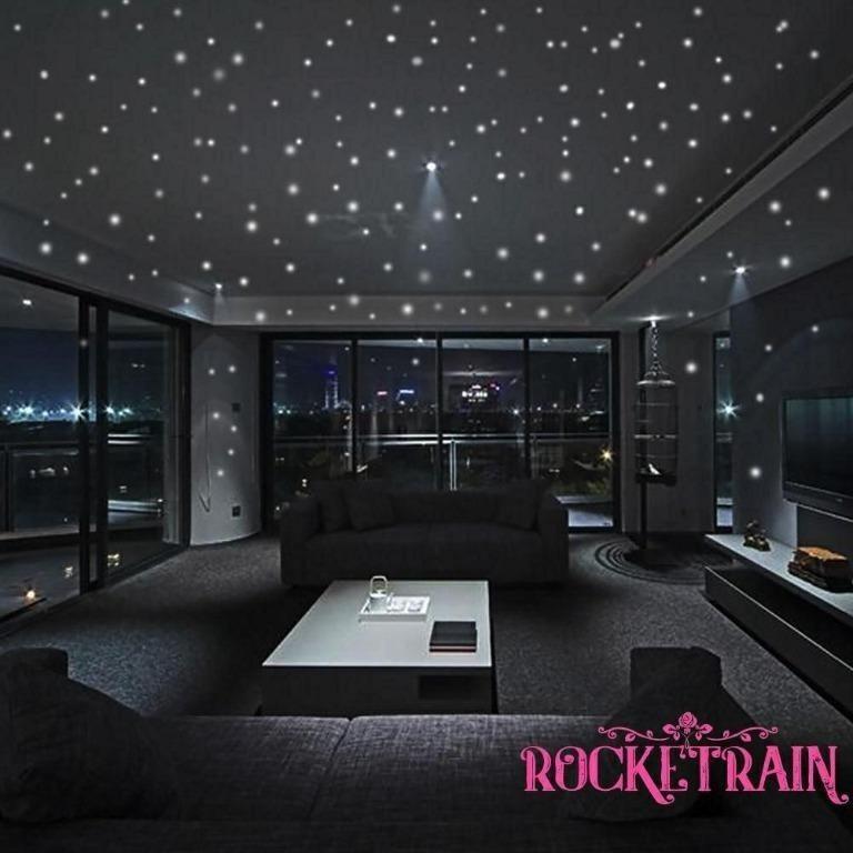 407pcs Wall Stickers Home Decor Glow In The Dark Star Sticker Decal For Kid Everything Else On Carousell