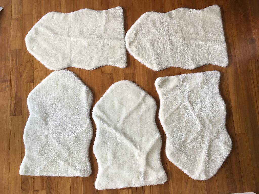 5x Ikea Toftlund Rug White 55x85 Cm Furniture Home Decor Cushions Linen On Carousell