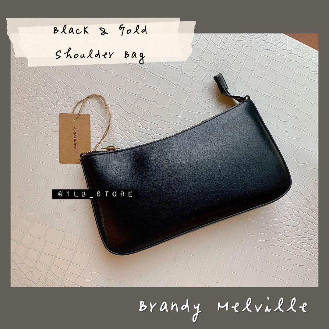 Brandy melville black discount and gold shoulder bag