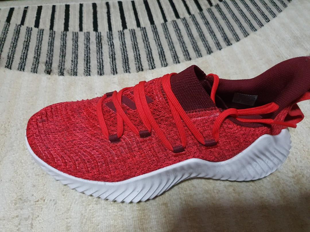 Adidas alphabounce deals trainer red