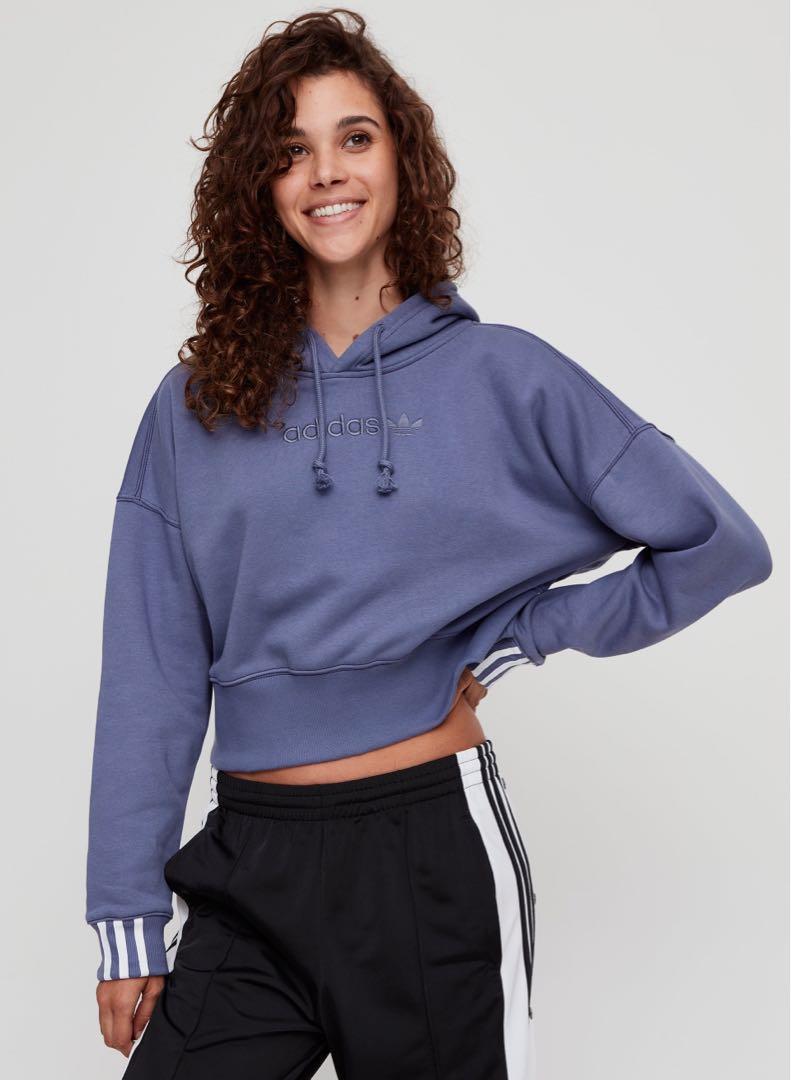 Adidas coeeze cropped hoodie, Women's 