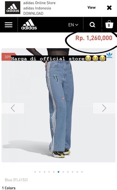 adidas fiorucci denim track pants