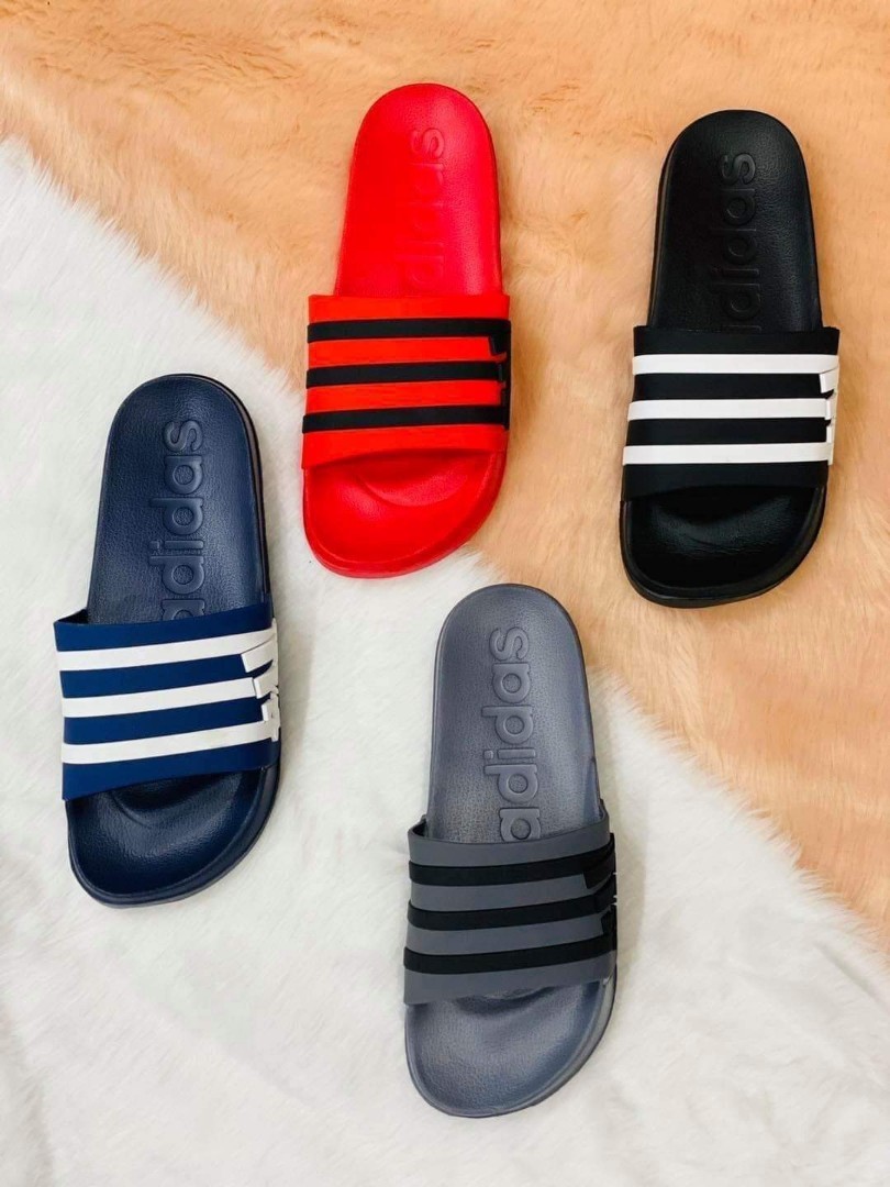 ADIDAS SLIPPERS, Men's Fashion, Slippers Slides on Carousell