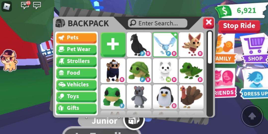 Adopt Me Pets Toys Games Video Gaming In Game Products On Carousell - selling roblox account 30 leg eggs and 30 shadow pets