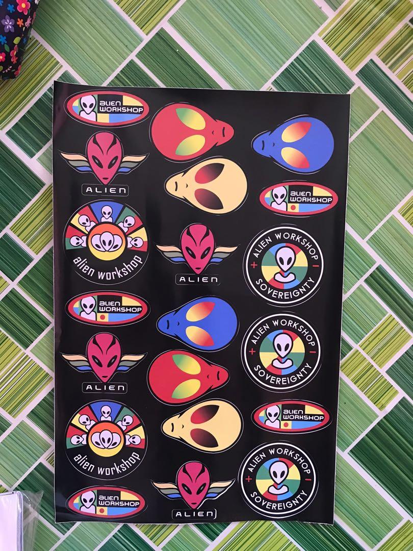 Alien Workshop Sticker Toys Games Other Toys On Carousell