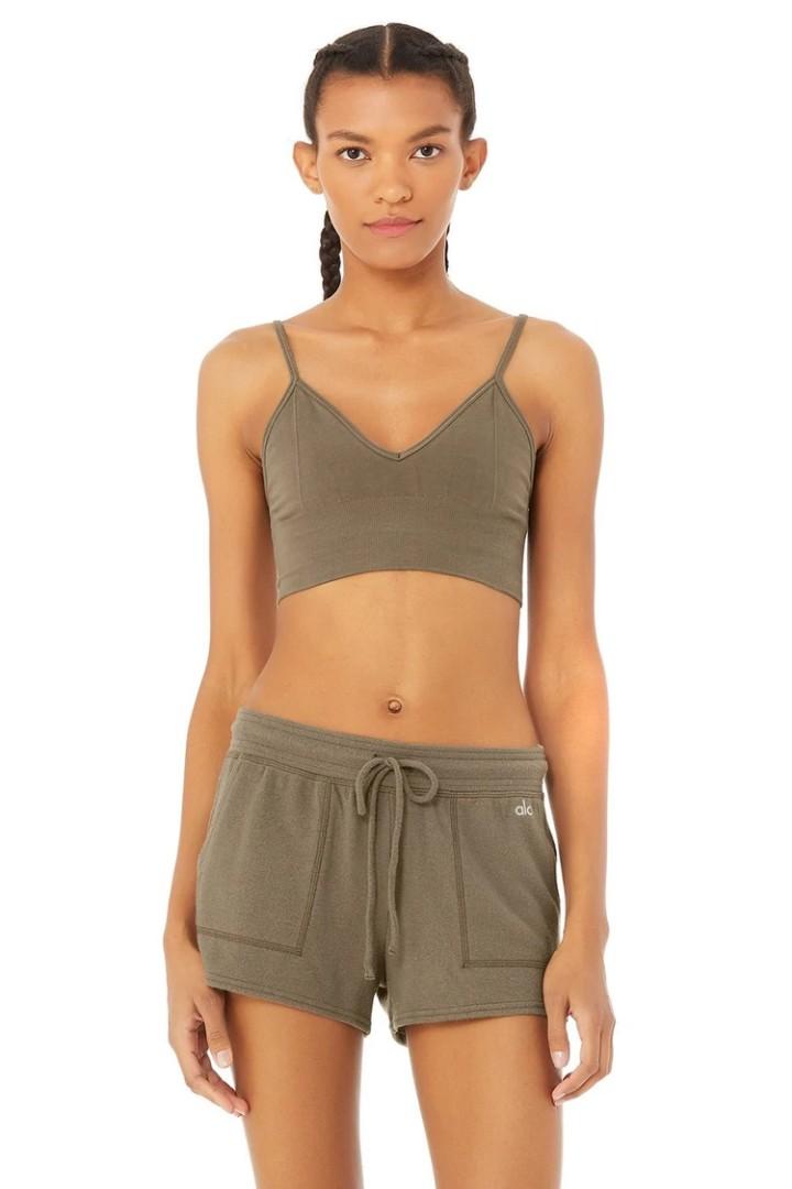 Alo Yoga delight bralette Olive brunch S, Women's Fashion, Activewear on  Carousell