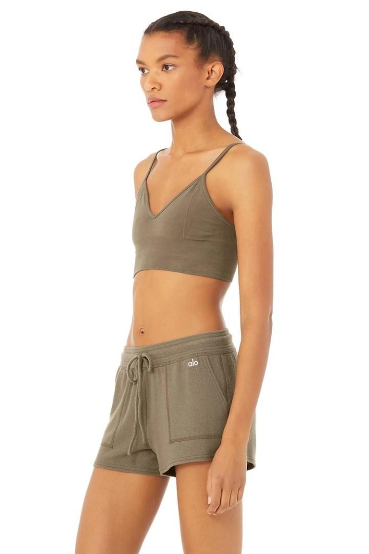 Alo Yoga delight bralette Olive brunch S, Women's Fashion, Activewear on  Carousell
