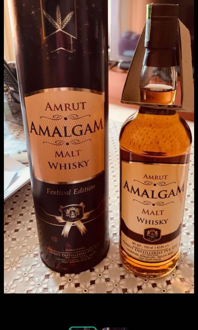 Amrut Whisky Food Drinks Beverages On Carousell Amrut is a single malt from bangalore, india. carousell