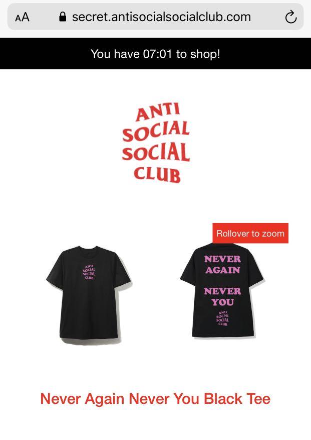 assc never again never you hoodie