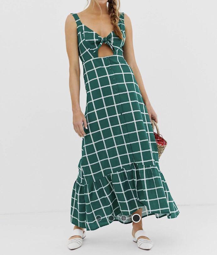 front button frock design