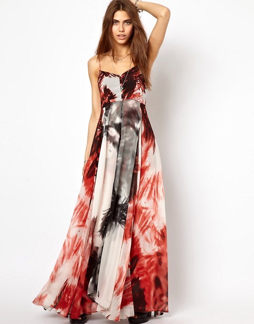Asos Religion Pattern Olsen Maxi Dress Women s Fashion Dresses Sets Dresses on Carousell