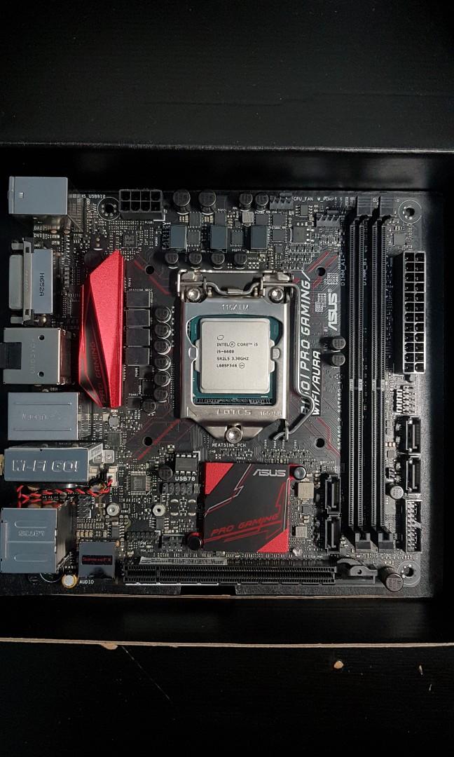 Asus B150i Pro Gaming Wifi Aura With I5 6600 Cpu Electronics Computer Parts Accessories On Carousell