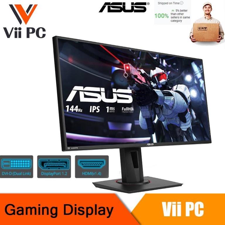 Asus Vg279q Gaming Monitor 27inch Full Hd Ips 1ms Mprt 144hz Adaptive Sync Electronics Computer Parts Accessories On Carousell