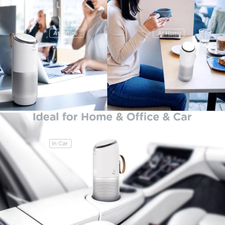 autowit Fresh Mini Car Air Purifier Car Ionizer Air Cleaner Captures PM2.5 Smoke Pet Odors Mold Dust for Personal Use in Car Office Home