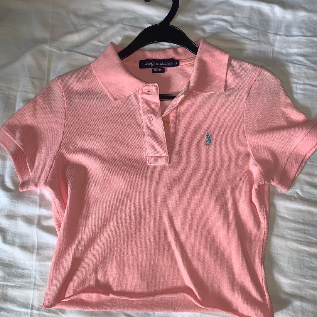 baby pink ralph lauren t shirt