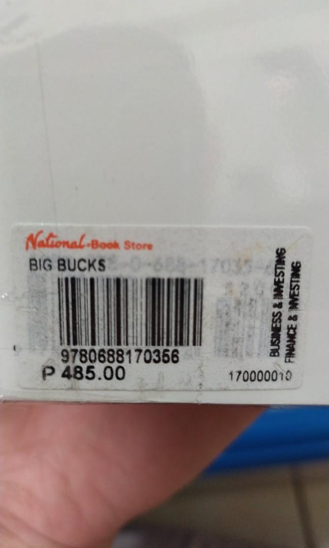 Big Bucks by Ken Blanchard & Sheldon Bowles (Category: Storybooks) located in Quezon City. Submitted by armelabarracoso (Listing ID 1028508391, Image 2). Description: HARDBROUND BRANDNEW/SEALED.