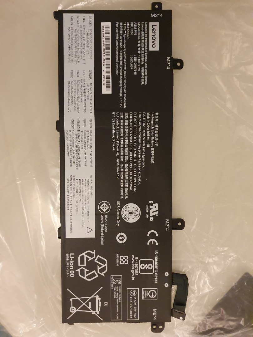 Bn Lenovo T490 Battery Electronics Computer Parts Accessories On Carousell